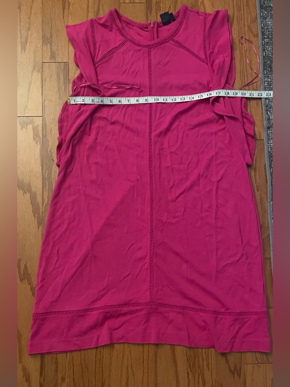 Kaari Blue Sleeveless Mini Dress in Bright Fuchsia